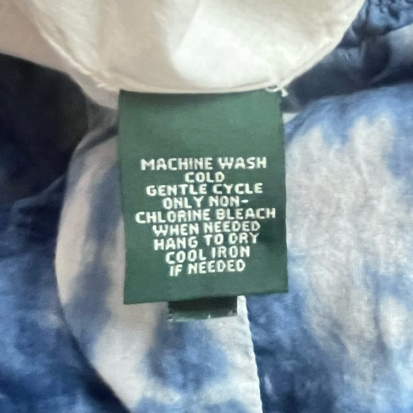 Lauren Ralph Lauren blue boho tie dye hippie layered tiered midi skirt Medium - Picture 8 of 8